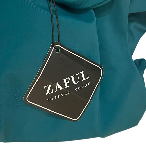 Zaful Teal Swimwear Top, Size 12, NWT - Picture 5 of 6